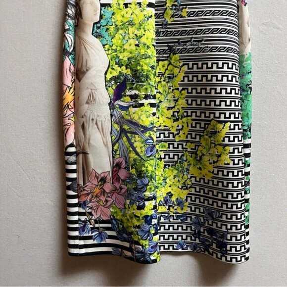 Clover Canyon Enchanted Garden Floral Scuba Bodycon Dress Sz XS - Picture 5 of 12